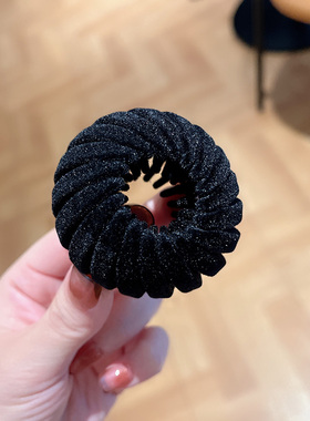 植绒后脑勺鸟巢盘发器