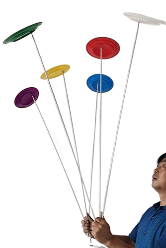 杂技魔术气功特技绝活道具转花碟塑料转碟轴承碟彩色六个颜色可选 - 图3
