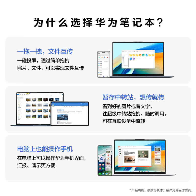 华为MateBook DI5/D14 2024新款  轻薄办公学习商务笔记本电脑 - 图2