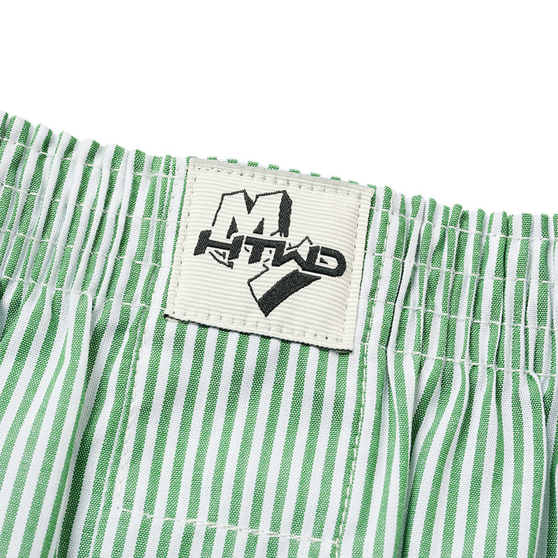 热风男士居家短裤2025年夏季新款年轻竖条梭织阿罗裤度假风沙滩裤,淘宝优惠券,粉丝福利购,淘宝优惠卷