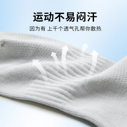 热风2025年春季新款女士网眼抽象筋低帮袜运动透气吸汗无骨运动袜 - 图2