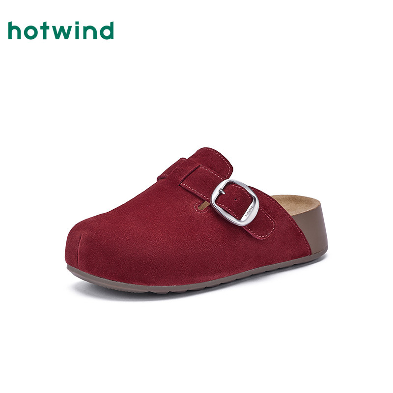 热风复古勃肯鞋女款2026年春季新款半包休闲拖鞋百搭女鞋一脚蹬,淘宝优惠券,粉丝福利购,淘宝优惠卷