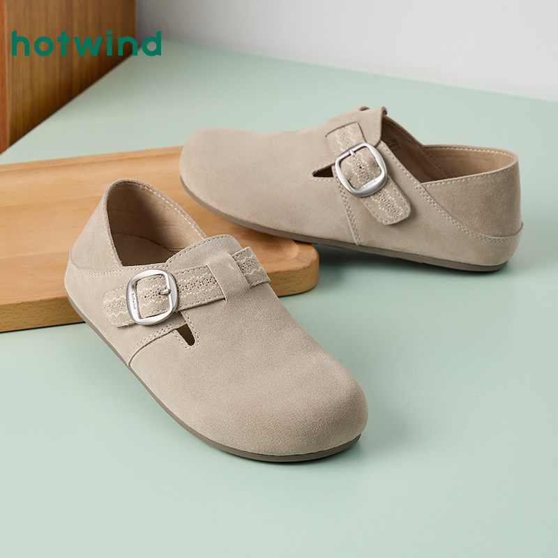 热风复古勃肯鞋女2026年春季新款两穿百搭休闲鞋一脚蹬女鞋子单鞋,淘宝优惠券,粉丝福利购,淘宝优惠卷