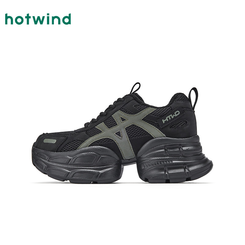 热风厚底老爹鞋女2025年冬季新款小个子运动休闲鞋户外跑步女鞋子,淘宝优惠券,粉丝福利购,淘宝优惠卷