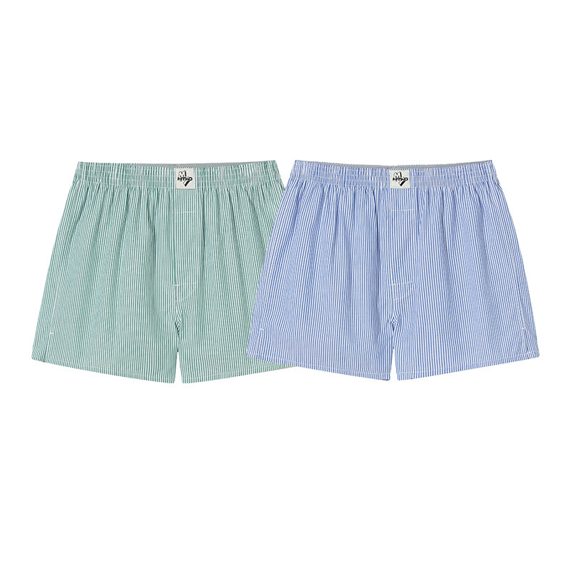 热风男士居家短裤2025年夏季新款年轻竖条梭织阿罗裤度假风沙滩裤,淘宝优惠券,粉丝福利购,淘宝优惠卷