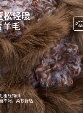 26年秋季新款女士珍珠飘带醒狮帽