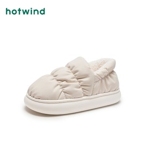 热风加绒棉鞋女2024年冬季新款女士外穿包头拖平底全包保暖女拖鞋