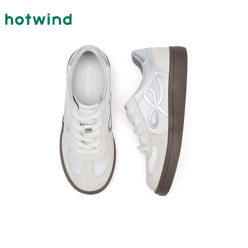 热风平底德训鞋女鞋2026年春季新款百搭户外板鞋运动小白鞋子,淘宝优惠券,粉丝福利购,淘宝优惠卷