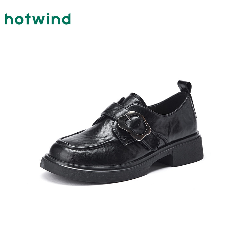 热风厚底乐福鞋女2026年春季新款英伦风百搭小皮鞋黑色休闲女鞋,淘宝优惠券,粉丝福利购,淘宝优惠卷