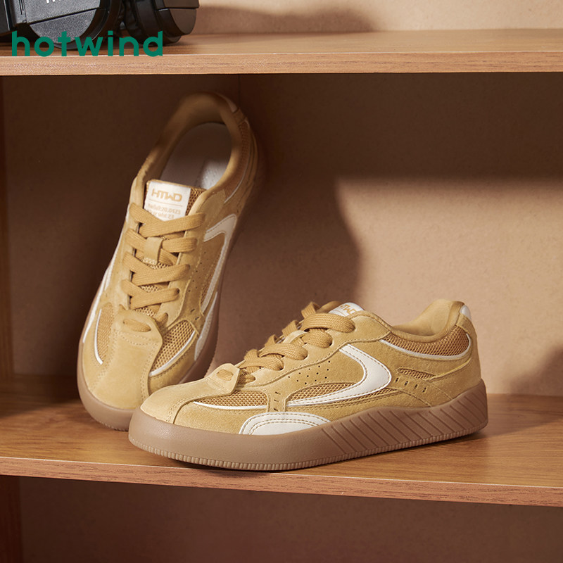 热风平底德训鞋女鞋2025年冬季新款女士时尚休闲鞋运动户外慢跑鞋,淘宝优惠券,粉丝福利购,淘宝优惠卷