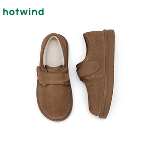 热风厚底雪地靴女2025年冬季新款复古魔术贴短靴百搭保暖棉鞋女鞋