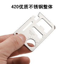 Lifesaving Card Army Knife Card Creative Outdoor Camping Tool 11 opener Multi-functional Swiss Grand Scouts Card Cards