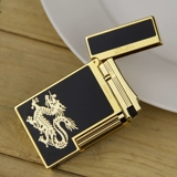 Мужская медная высококлассная зажигалка с боковым колесиком, Франция, подарок на день рождения