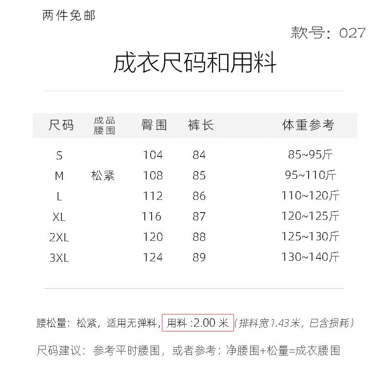 027女阔腿裤样图纸纸样睡裙裁缝学苑衣服纸样半身裙纸样样板-图0