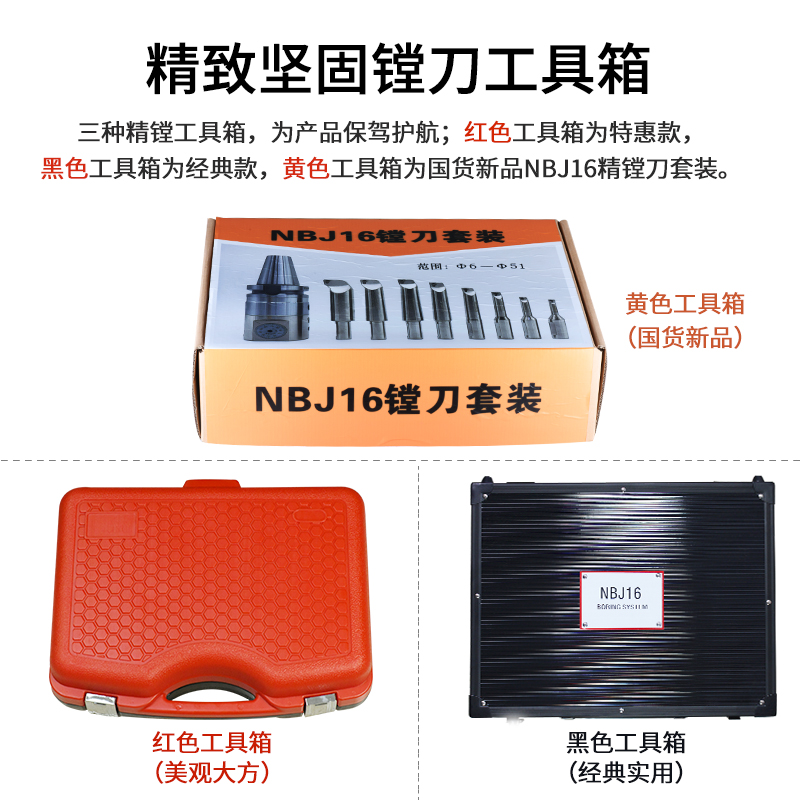 NBJ16微调精镗刀微调头可调式精镗头CNC加工中心镗刀套装镗刀杆-图2