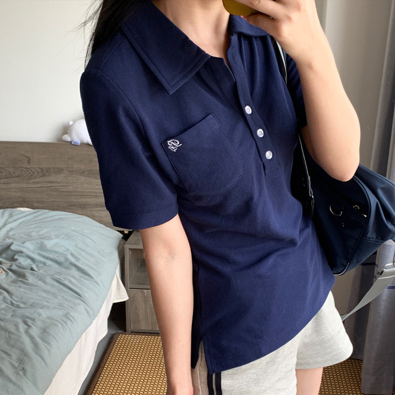 【铃音高】开襟POLO衫夏季女校供感运动学生短袖狗皮皮jk制服,淘宝优惠券,粉丝福利购,淘宝优惠卷
