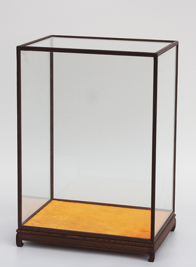 鸡翅木玻璃罩防尘罩展示罩