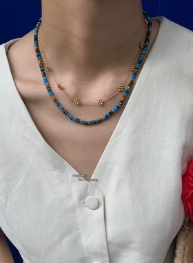 虎眼石原创小众设计轻奢气质项链