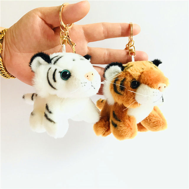 Plush toy Siberian tiger doll with customized logo