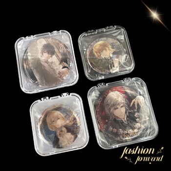 ກ່ອງເກັບຮັກສາແຖບ acrylic ໂປ່ງໃສ 5875mm badge sealed single protective case set square flip display box