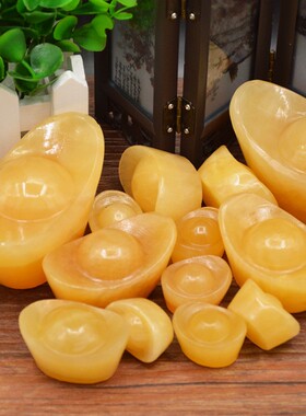 黄玉元宝聚宝盆摆件聚宝盆