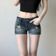 ເພັດຮ້ອນ Vintage ລ້າງ jeans skinny ຕ່ໍາ