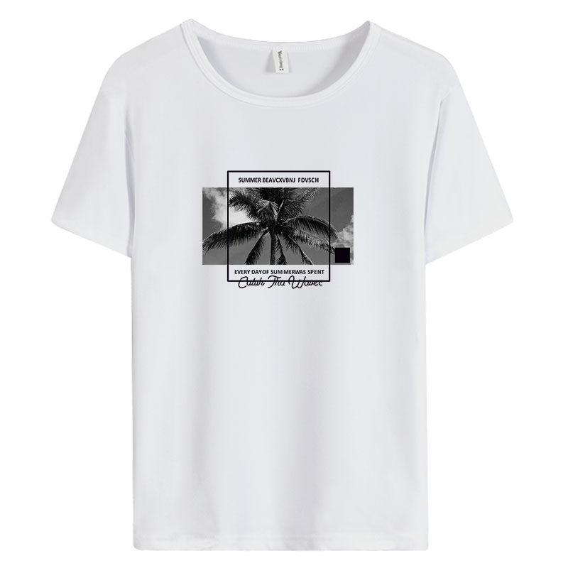 短袖t恤男士夏季新款白色打底衫 潮牌尚派男装T恤