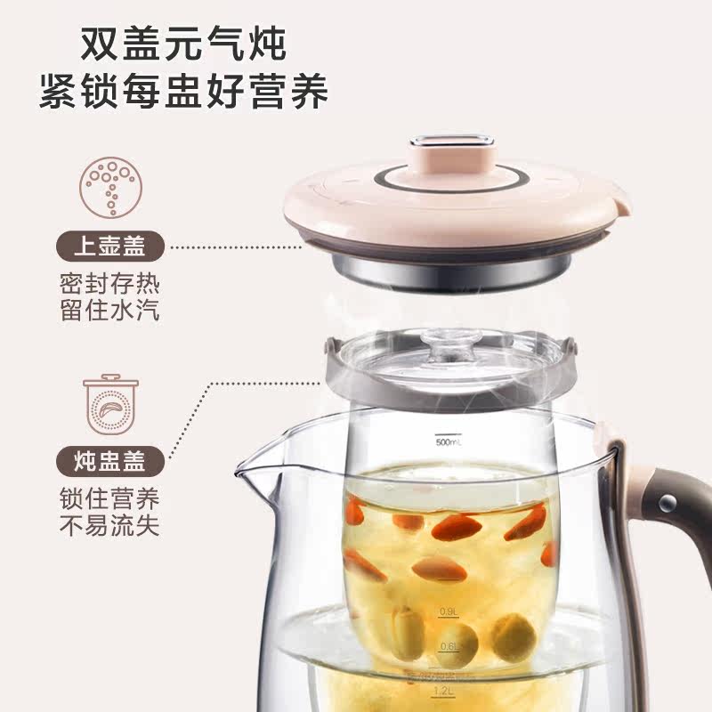 小熊养生壶家用燕窝隔水炖电煮炖盅 小熊生活电器养生壶/煎药壶