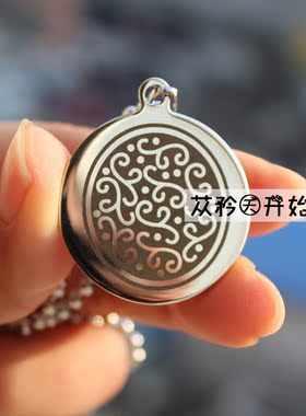 钢吊坠免费dyi电话地址项链