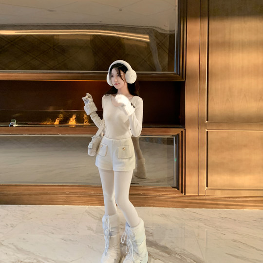 Middletone | 高阶短裤 搭配一整个秋冬百搭修身低腰休闲显瘦短裤