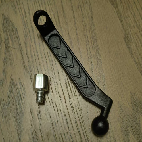 17MM圆球头后视镜铁合金手机导航支架杆底座摩托车电动车支架配件 - 图1