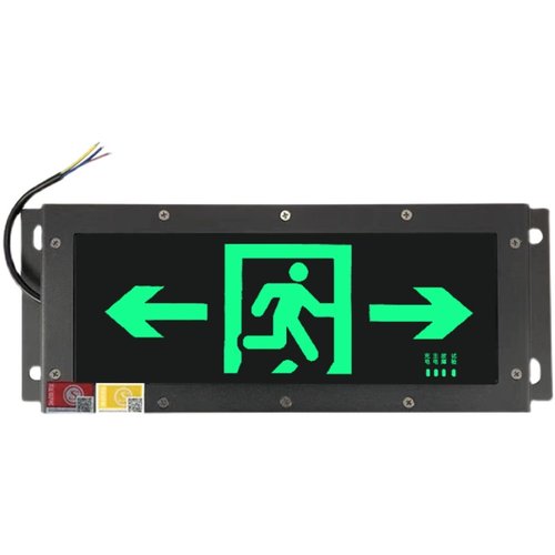 防水不锈钢折弯IP65安全出口消防应急疏散指示LED标志灯隧道逃生-图3