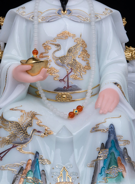 汉白玉胡三黄三太爷太奶神像