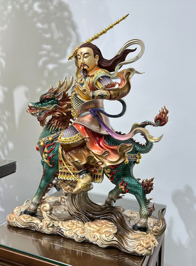 铜普化天尊神像客厅桌面工艺摆件