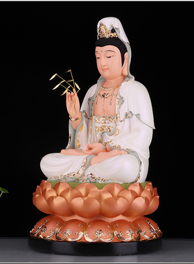 佛像慈航树脂菩萨供奉白衣观音
