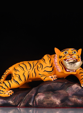 台湾供奉摆件上山虎虎爷像