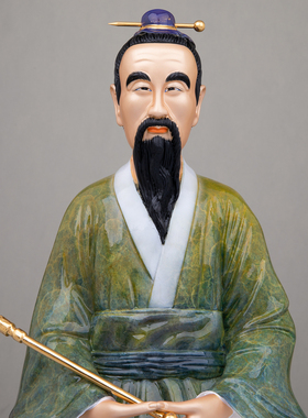 茅山葛洪仙师家用摆件铜像