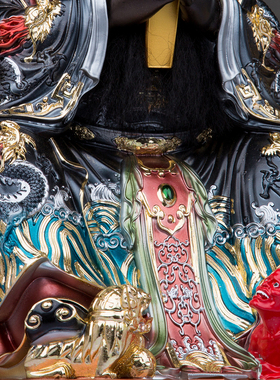 树脂金缕彩酆都大帝神像
