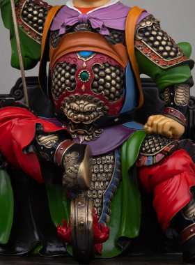 康盛纯铜供奉摆件三太子哪吒神像