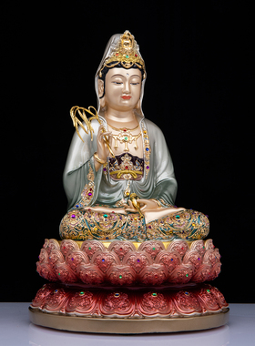 康盛铜制观音佛祖地藏王菩萨摆件