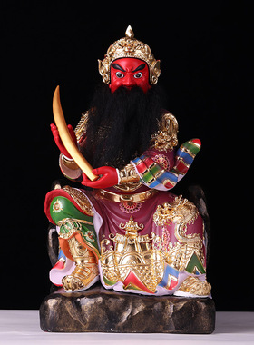 东南西北中路树脂彩绘五路财神像