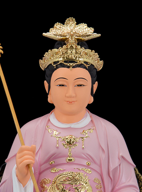 树脂彩绘12/16/19寸玉皇大帝王母娘娘神像玉帝王母佛像供奉摆件