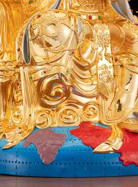 康盛纯铜家用供奉摆件地母娘娘