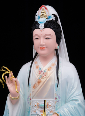 康盛树脂供奉摆件中式观音菩萨像