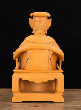 天上圣母香樟木摆件妈祖神像