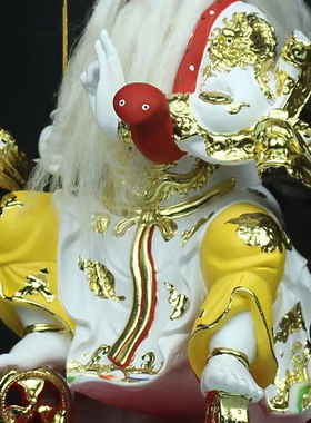 康盛树脂供奉摆件中式法主公神像