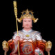 Resin painted household jade statue of the Emperor and Queen Mother