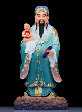 树脂彩绘家居摆件福禄寿三星