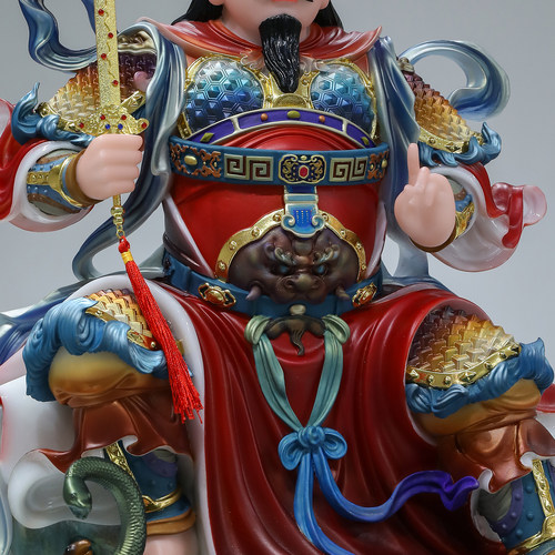 康盛汉白玉真武大帝神像居家供奉武当山北帝玄天上帝玄武大帝摆件 - 图1