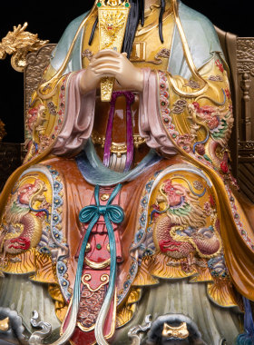 康盛黄铜供奉摆件中式三官大帝像